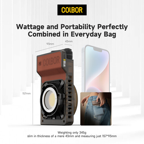Colbor W100R Kit lampa LED RGB portabila 100W [7]