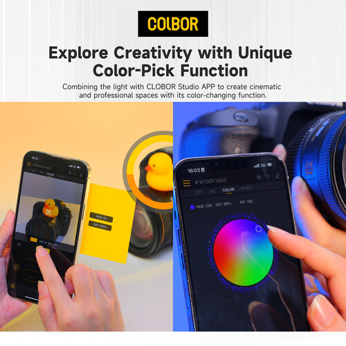 Colbor W100R Kit lampa LED RGB portabila 100W [6]