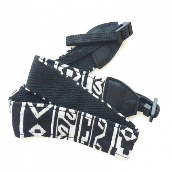 Curea aparat foto textil alb-negru BW2 [4]