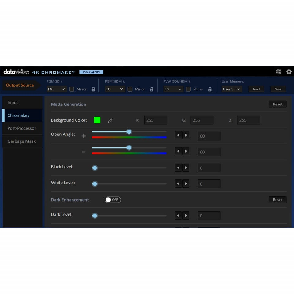 Datavideo DVK-400, Procesor Chroma Key Real-Time [4]
