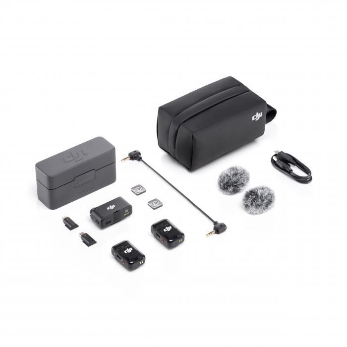 DJI Mic 2 Sistem de microfon wireless dual compact pentru 2 persoane (2,4 GHz) [7]