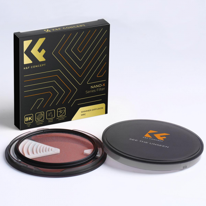 K&F Concept Filtru Shimmer Diffusion Nano-X Efect Cinematic 77mm [8]