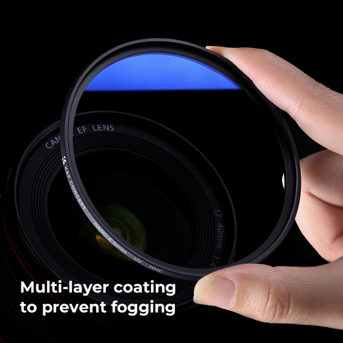 Filtru K&F Concept Slim Blue MC UV 58mm Japan Optics [6]