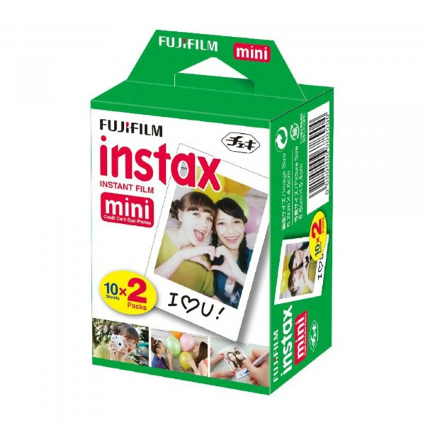 Fujifilm set 20 bucati film instant pentru aparat foto Instax Mini
