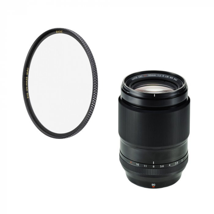 Fujifilm XF 90mm f2 R LM WR cu filtru Schneider UV MRC [1]