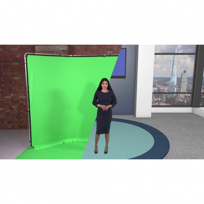 Fundal de podea din vinil 1,37m x 4m Chroma Key Green [8]