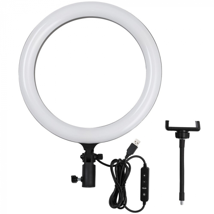 Lampa LED Circulara Bicolor cu stativ [3]