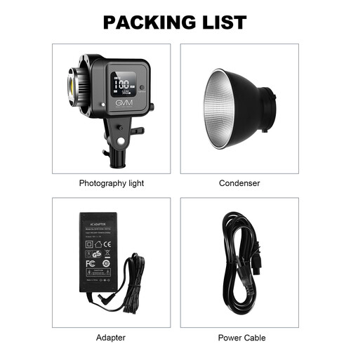 GVM SD80S LED 5600K 80W portabil cu stativ picioare reversibile [6]