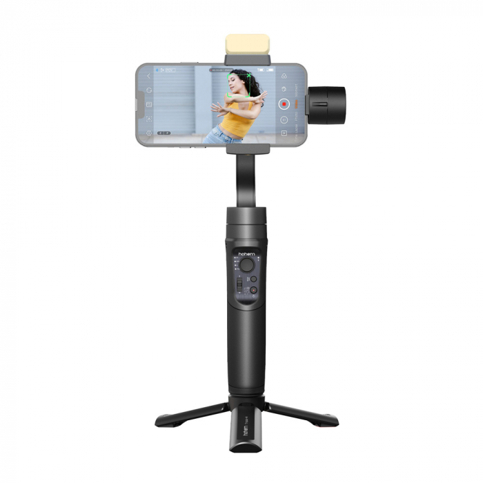 Hohem iSteady Mobile Plus Stabilizator smartphone Kit cu LED magnetic [5]
