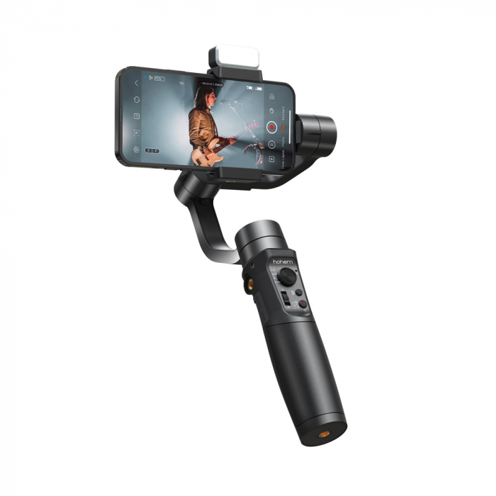 Hohem iSteady Mobile Plus Stabilizator smartphone Kit cu LED magnetic [4]