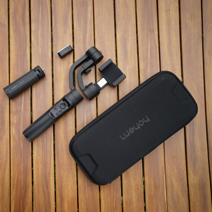 Hohem iSteady Mobile Plus Stabilizator smartphone Kit cu LED magnetic [9]