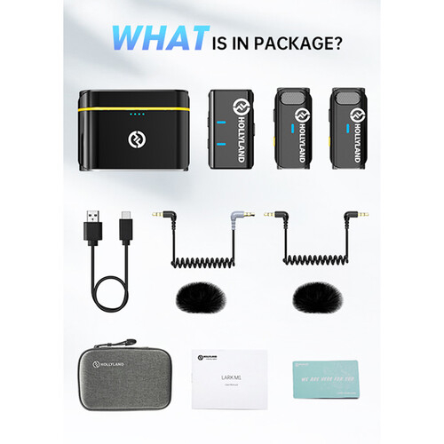 Hollyland LARK M1 DUO Sistem de microfon wireless dublu pentru 2 persoane [26]