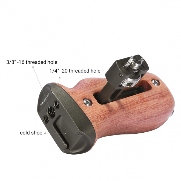 SmallRig HSS2642 Wood Side Handle cu Arri-Style Mount [4]
