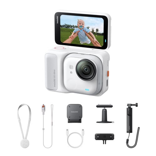 Insta360 GO Ultra camera de actiune 360 Creator Bundle (Arctic White) [1]
