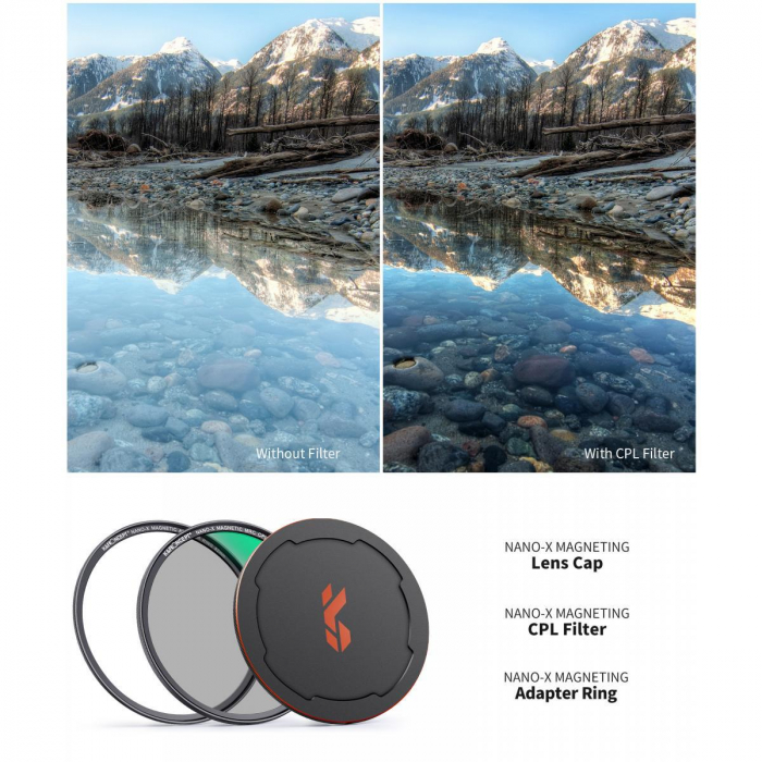K&F Concept Nano-X Filtru Polarizare (magnetic) 82mm [3]
