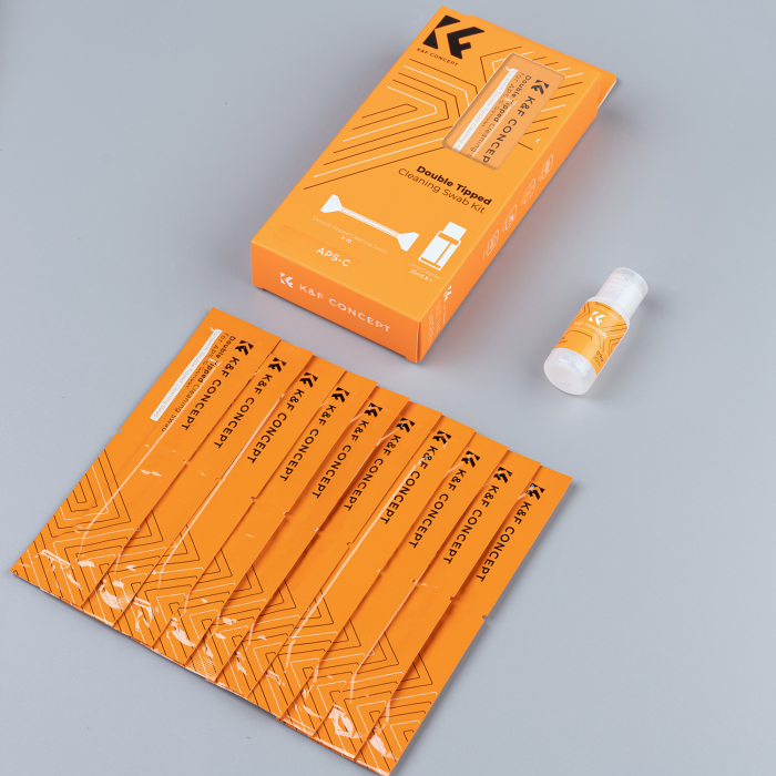 K&F Concept Set 10 spatule duble cu solutie pentru curatat senzor APS-C [7]