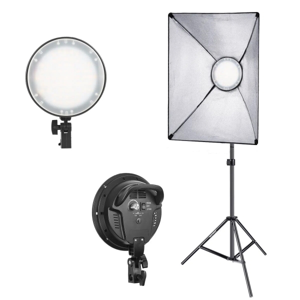 Kit LED Bicolor set 2 buc cu softbox 50 x 70cm si stative [2]