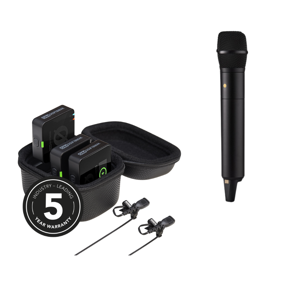 Kit Interview Pro cu Rode Wireless Pro sistem de microfon dual (2TX + 1RX + 1TX INTERVIEWPRO) [1]