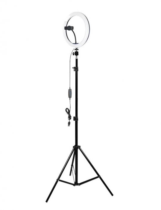 Lampa LED Circulara Bicolor cu stativ [2]