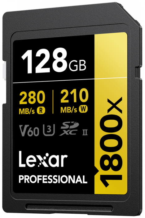 LEXAR SDXC Pro 1800x U3 UHS-II R280/W210 (V60) 128GB [3]