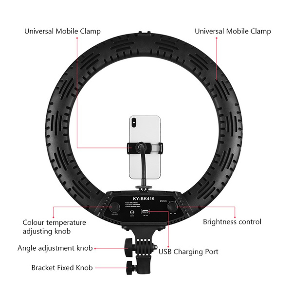 Lumina Ring Light LED Bicolor 3200K-5500k 60W [6]