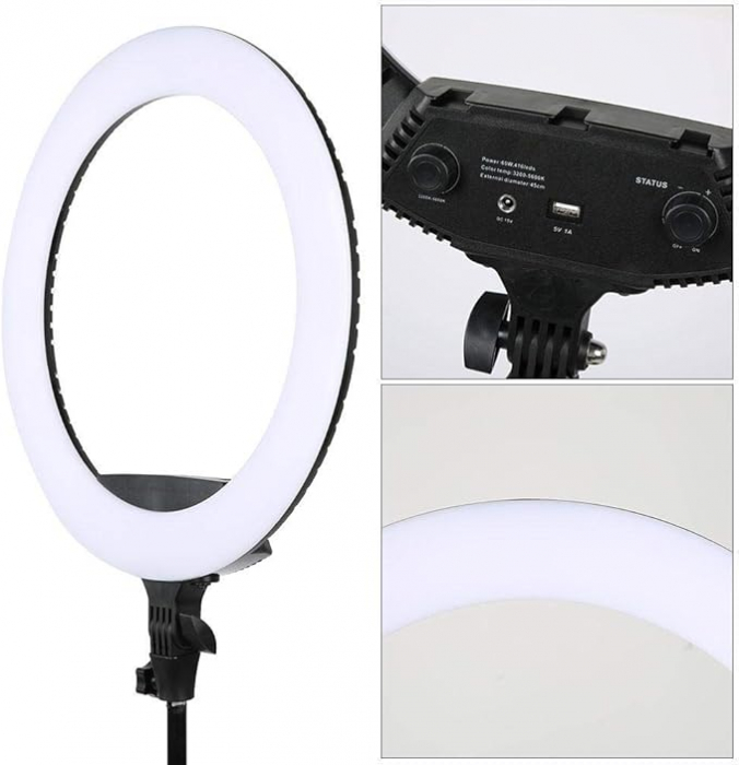Lumina Ring Light LED Bicolor 3200K-5500k 60W [2]