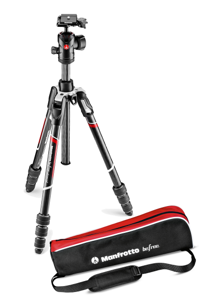 Manfrotto Befree Travel trepied foto din carbon produs expus