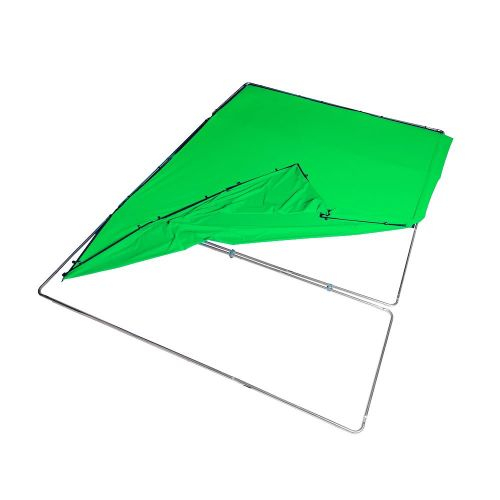Fundal Chroma Key verde Panoramic cu cadru inclus 4.2 x 2.40m [2]