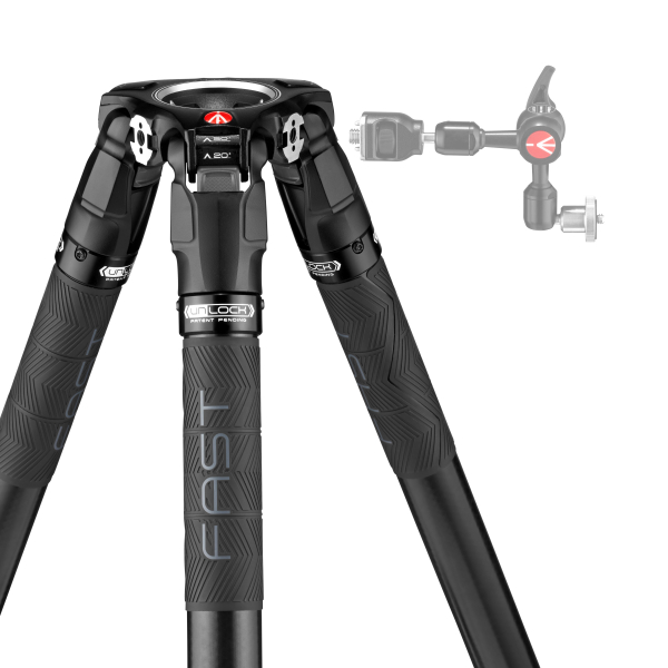 Manfrotto MVK504XSNGFC Kit Trepied video Carbon [9]