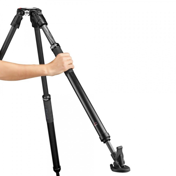 Manfrotto Nitrotech 612/ 635 Trepied video Fast Single Carbon [4]