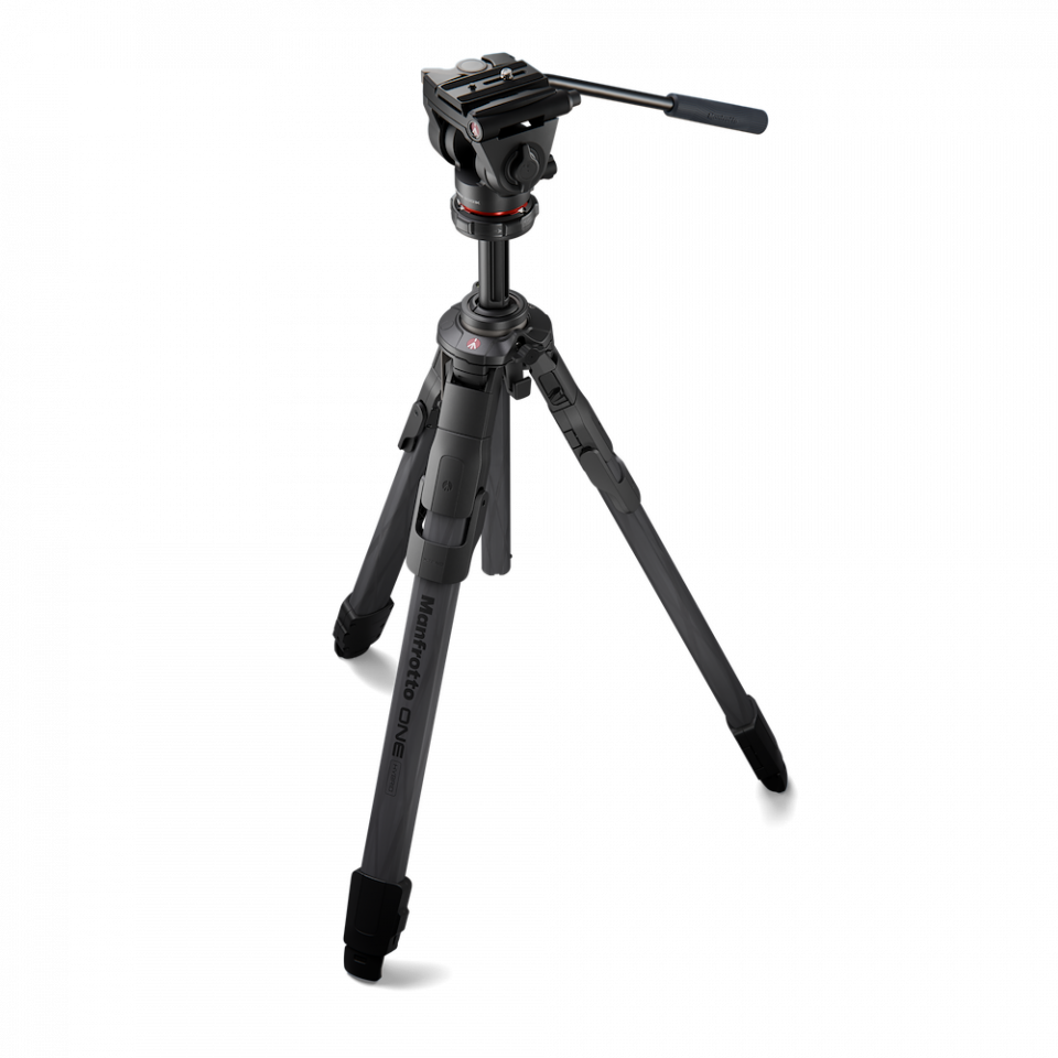 Manfrotto ONE cu cap MVH500XAH kit trepied hibrid carbon [4]