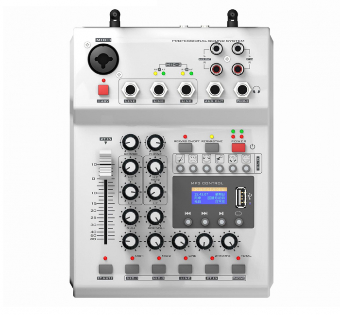 NWPro Mixer Audio cu microfon wireless dual [3]