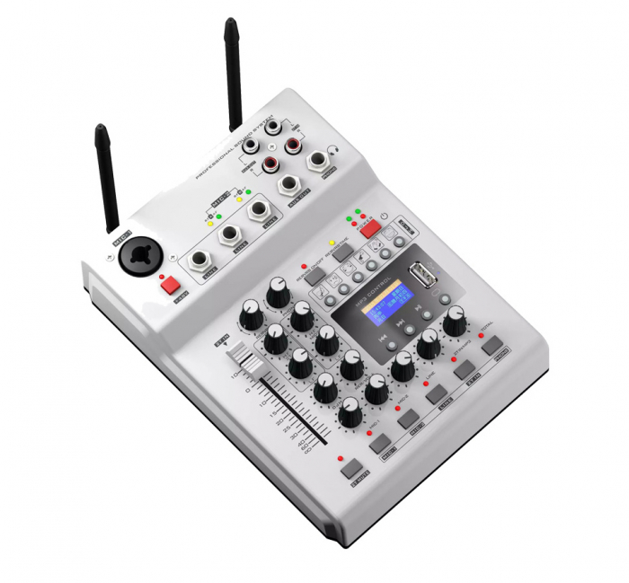 NWPro Mixer Audio cu microfon wireless dual [2]