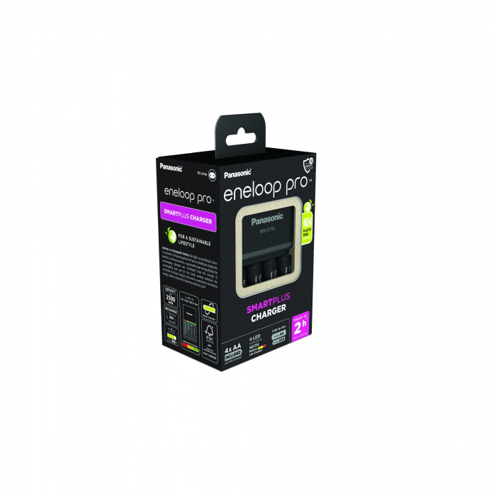 Panasonic Set incarcator cu 4 acumulatori Eneloop PRO AA 2550 mAh [2]