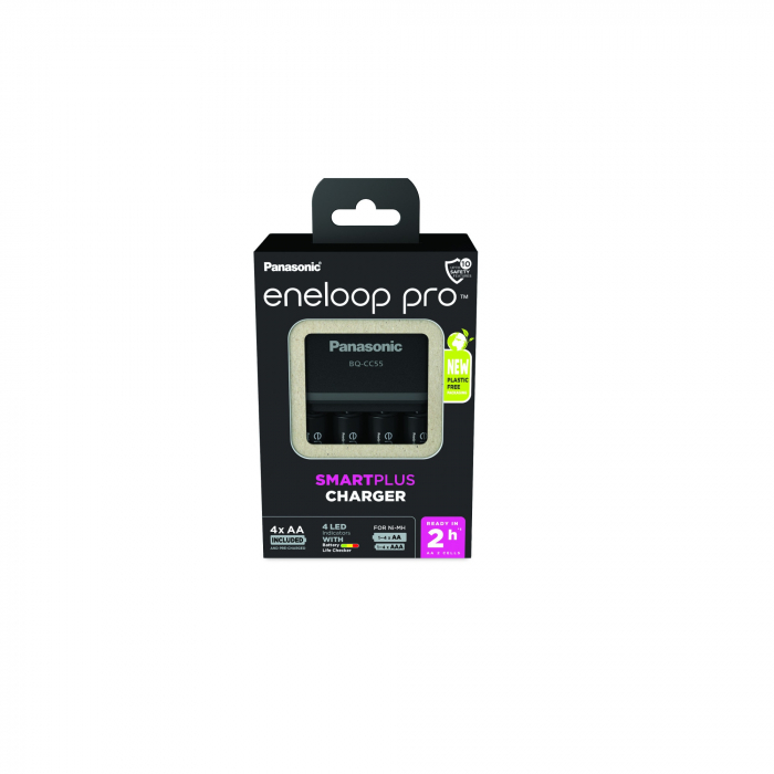 Panasonic Set incarcator cu 4 acumulatori Eneloop PRO AA 2550 mAh [3]