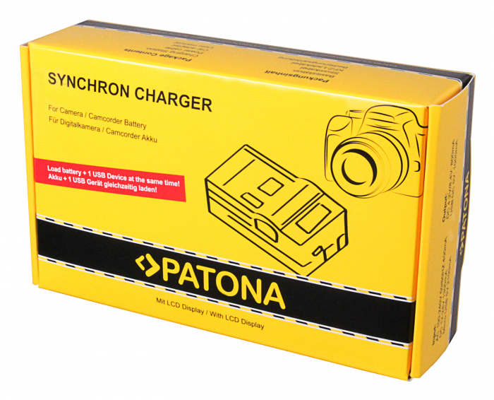 Patona Incarcator LCD Syncron USB pentru  Fujifilm XT-4 XT4 XT-4 cu LCD [4]
