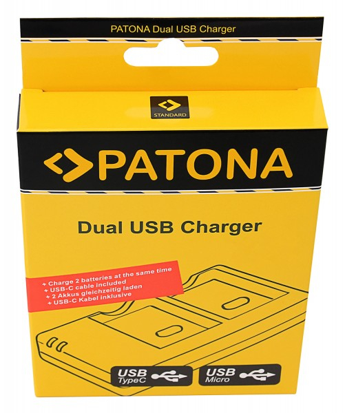 Patona Incarcator Rapid Dual USB pentru Sony NP-FW50 cu Cablu Micro USB [4]