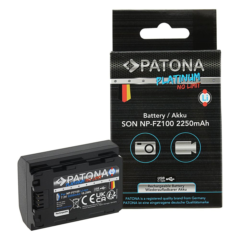 Patona PLATINUM Acumulator cu USB-C Pentru  SONY NP-FZ100 [1]