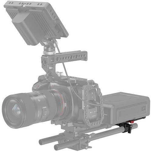Placa baterie SmallRig V-Lock cu adaptor tija LWS de 15 mm [2]
