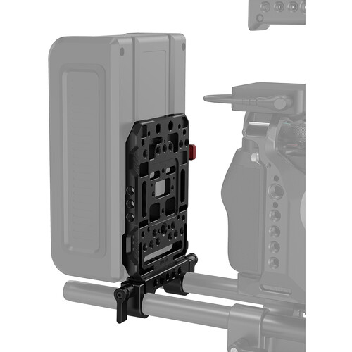 Placa baterie SmallRig V-Lock cu adaptor tija LWS de 15 mm [6]