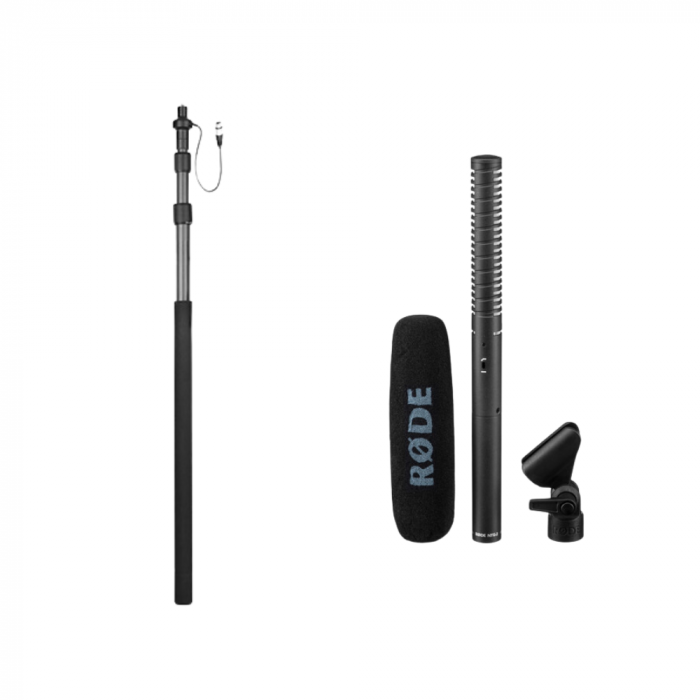 Rode NTG2 Microfon shotgun + Boompole carbon cu XLR [1]