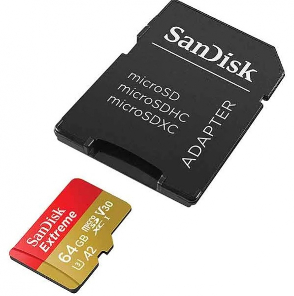 Sandisk Card memorie microSD 64GB de 160MB s V30 microSDXC UHS-I 160MB imagine 2022 3foto.ro
