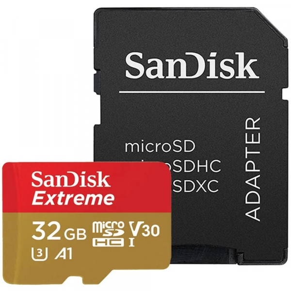 Sandisk Card memorie microSD 32GB de 100MB s V30 microSDXC UHS-I 100MB imagine 2022 3foto.ro