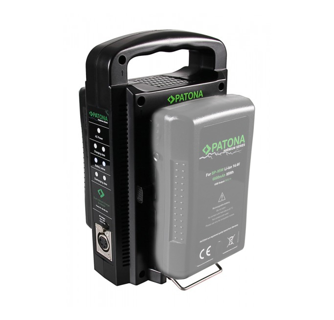Patona Incarcator Dual V-Mount Sony cu 4-pin XLR [2]