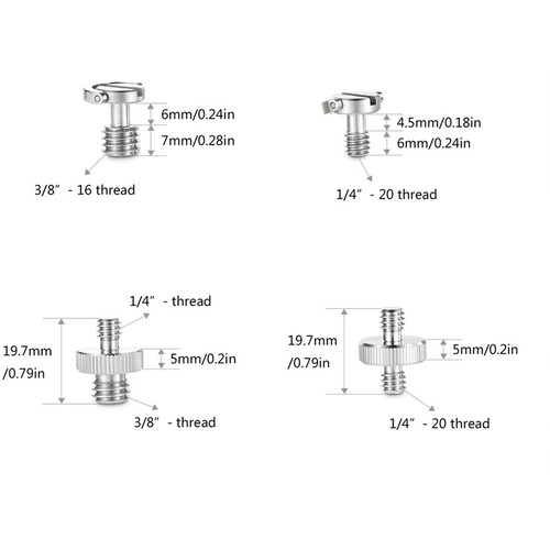 SmallRig 1074 Pachet de adaptoare pentru suruburi si filet [2]