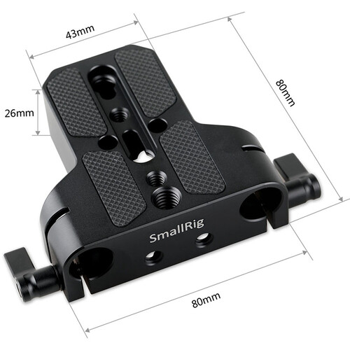 Smallrig 1674 Placa de baza cu clema pentru tija LWS de 15 mm [4]