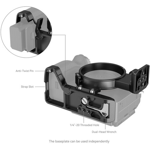 SmallRig 4148 Kit placa de montare rotativa orizontal-verticala pentru Sony A7R IV, A7R V, A7 IV si A7S III [7]