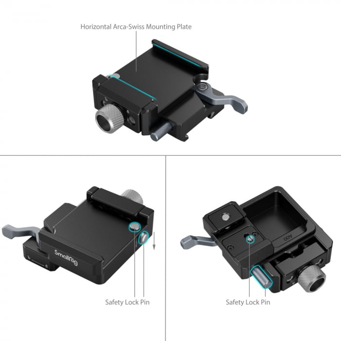 SmallRig 4195 Mount Plate Arca-Swiss pentru DJI RS 3 Mini [3]