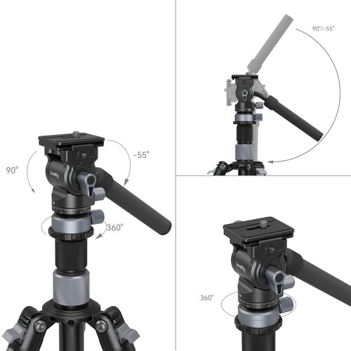 SmallRig 4221 Trepied Video din carbon 2-in1 (se transforma in monopied) [5]