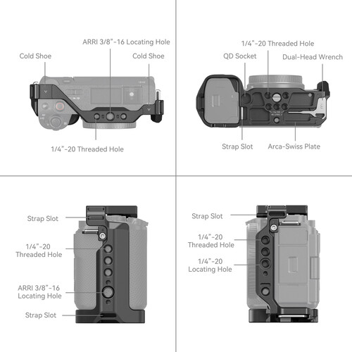 SmallRig 4256 Camera Cage pentru Sony ZV-E1 [3]